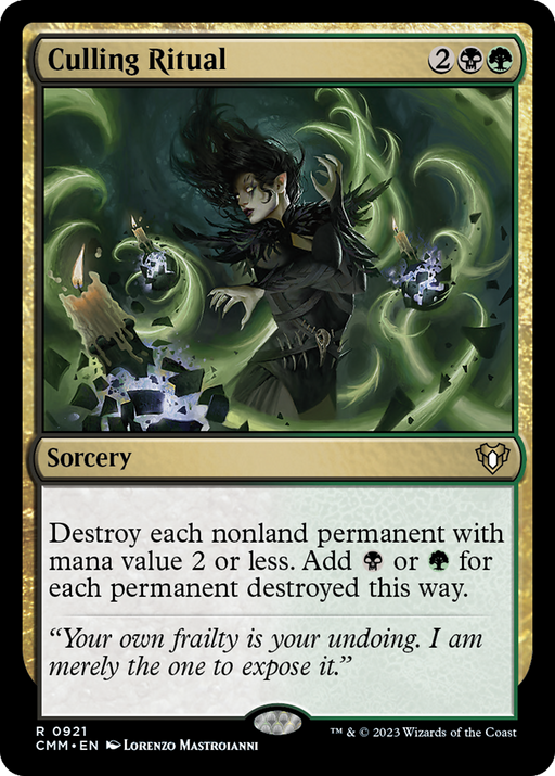 Culling Ritual (CMM-921) [Commander Masters] MTG Single Wizards of the Coast