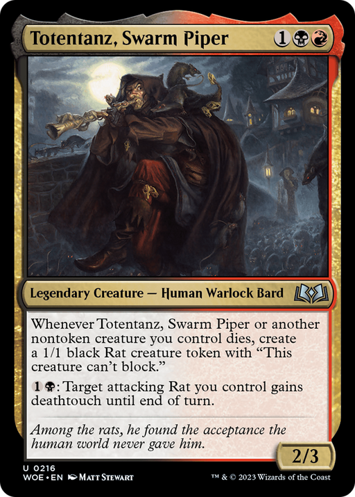 Totentanz, Swarm Piper (WOE-216) [Wilds of Eldraine] Foil MTG Single Wizards of the Coast