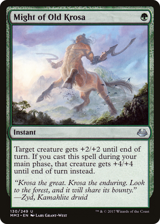 Might of Old Krosa (MM3-130) [Modern Masters 2017] MTG Single Modern Masters 2017