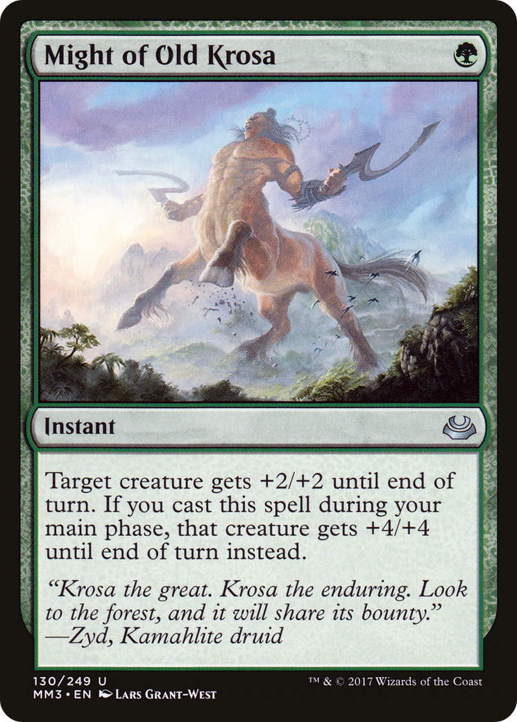 Might of Old Krosa (MM3-130) [Modern Masters 2017] Foil MTG Single Modern Masters 2017