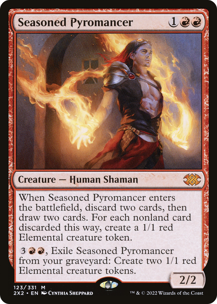 Seasoned Pyromancer (2X2-123) [Double Masters 2022] MTG Single Wizards of the Coast