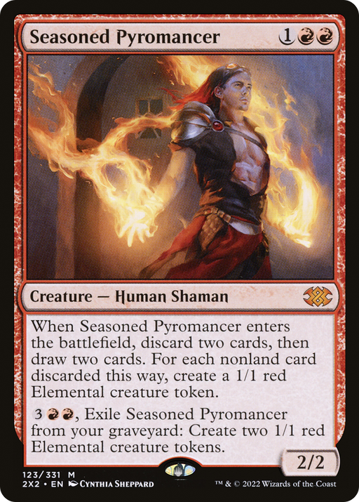 Seasoned Pyromancer (2X2-123) [Double Masters 2022] MTG Single Wizards of the Coast