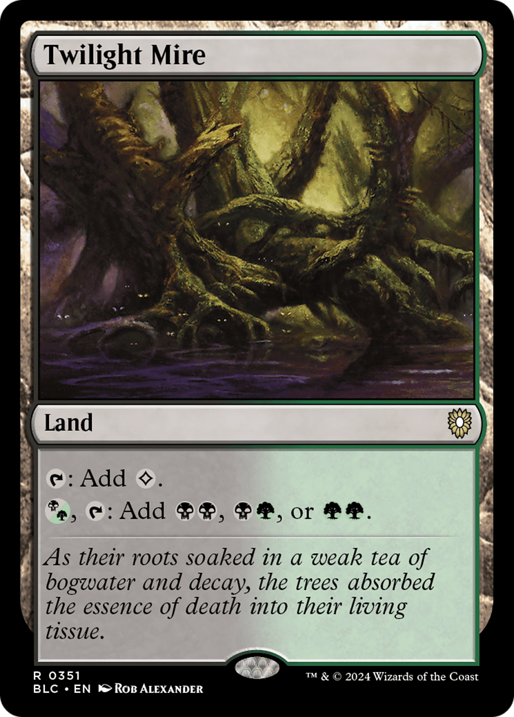 Twilight Mire (BLC-351) [Bloomburrow Commander] MTG Single Wizards of the Coast