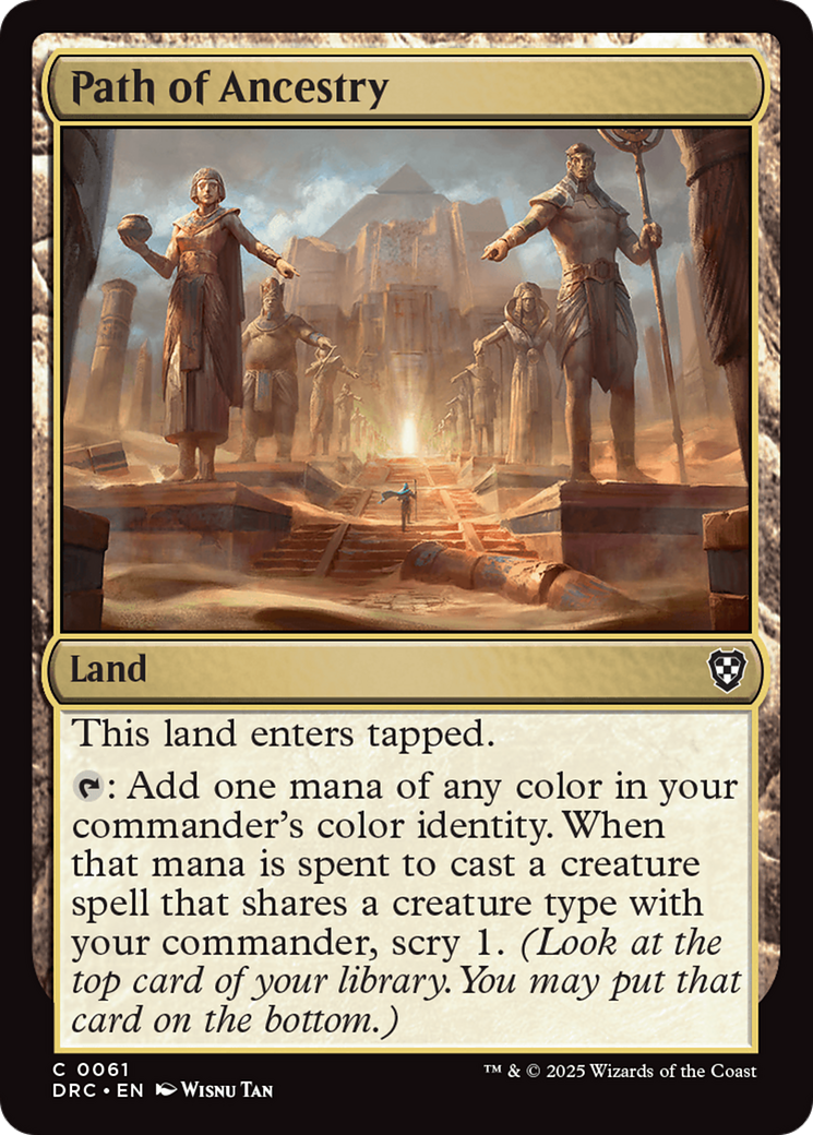 Path of Ancestry (0061) (DRC-061) [Commander: Aetherdrift] MTG Single Wizards of the Coast