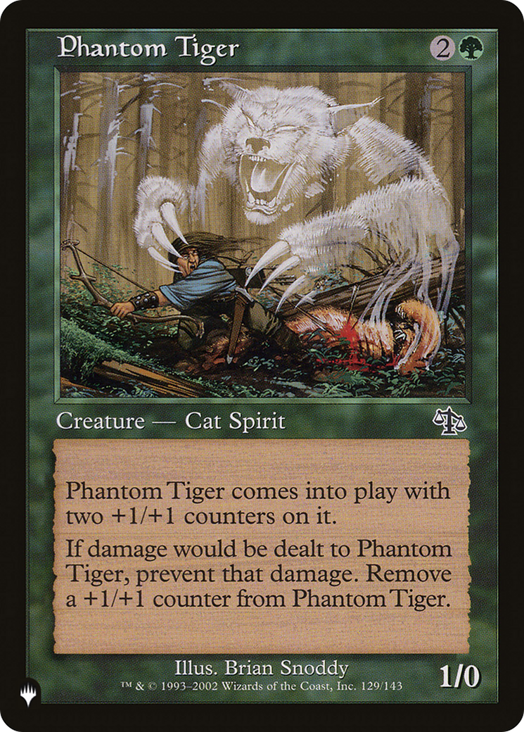 Phantom Tiger (LIST-JUD-129) [Mystery Booster] The List MTG Single Wizards of the Coast