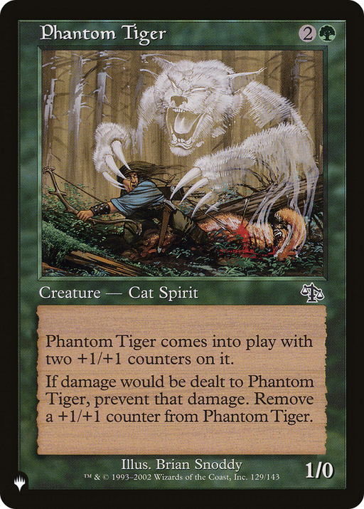 Phantom Tiger (LIST-JUD-129) [Mystery Booster] The List MTG Single Wizards of the Coast