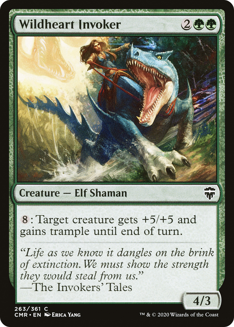Wildheart Invoker (CMR-263) [Commander Legends] MTG Single Wizards of the Coast