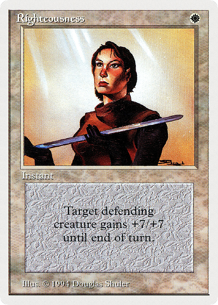 Righteousness (SUM-037) [Misc] Summer Magic / Edgar MTG Single Wizards of the Coast