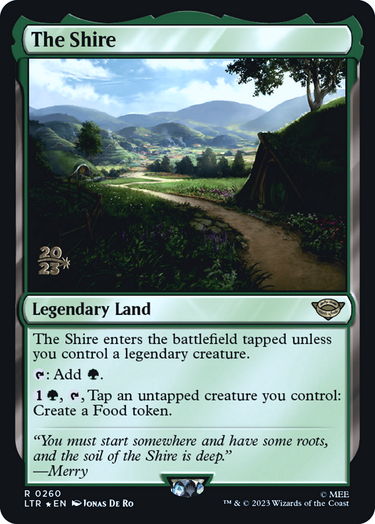 The Shire (PRE-260) [Tales of Middle-earth Promos] Foil MTG Single Wizards of the Coast