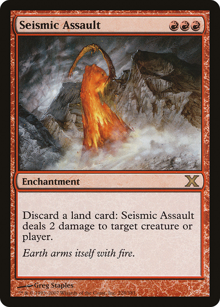 Seismic Assault (10E-228) [Tenth Edition] Foil MTG Single Wizards of the Coast