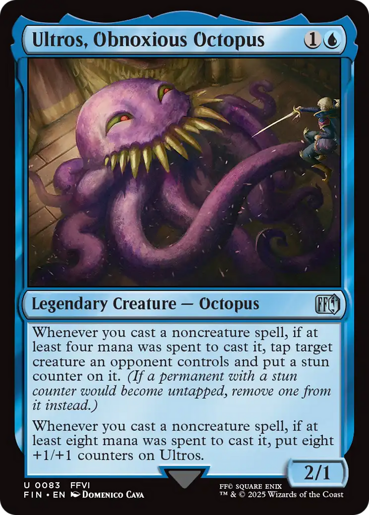 Ultros, Obnoxious Octopus (FIN-083) [FINAL FANTASY] Foil MTG Single Wizards of the Coast