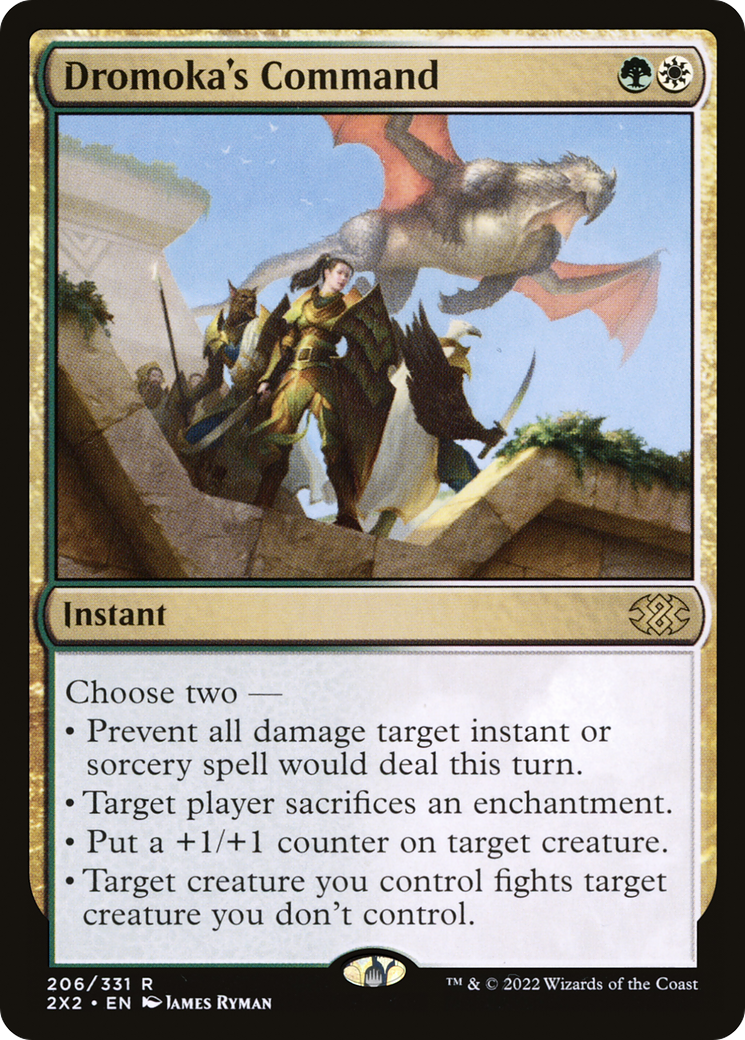 Dromoka's Command (2X2-206) [Double Masters 2022] Foil MTG Single Wizards of the Coast