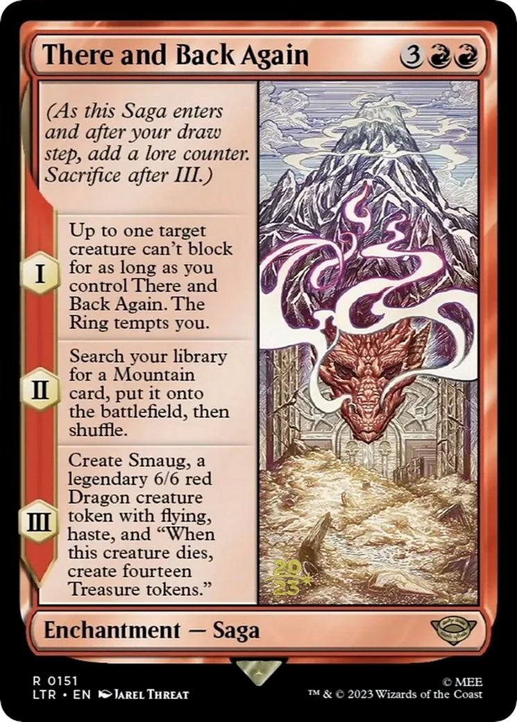 There and Back Again (PRE-151) [Tales of Middle-earth Promos] Foil MTG Single Wizards of the Coast
