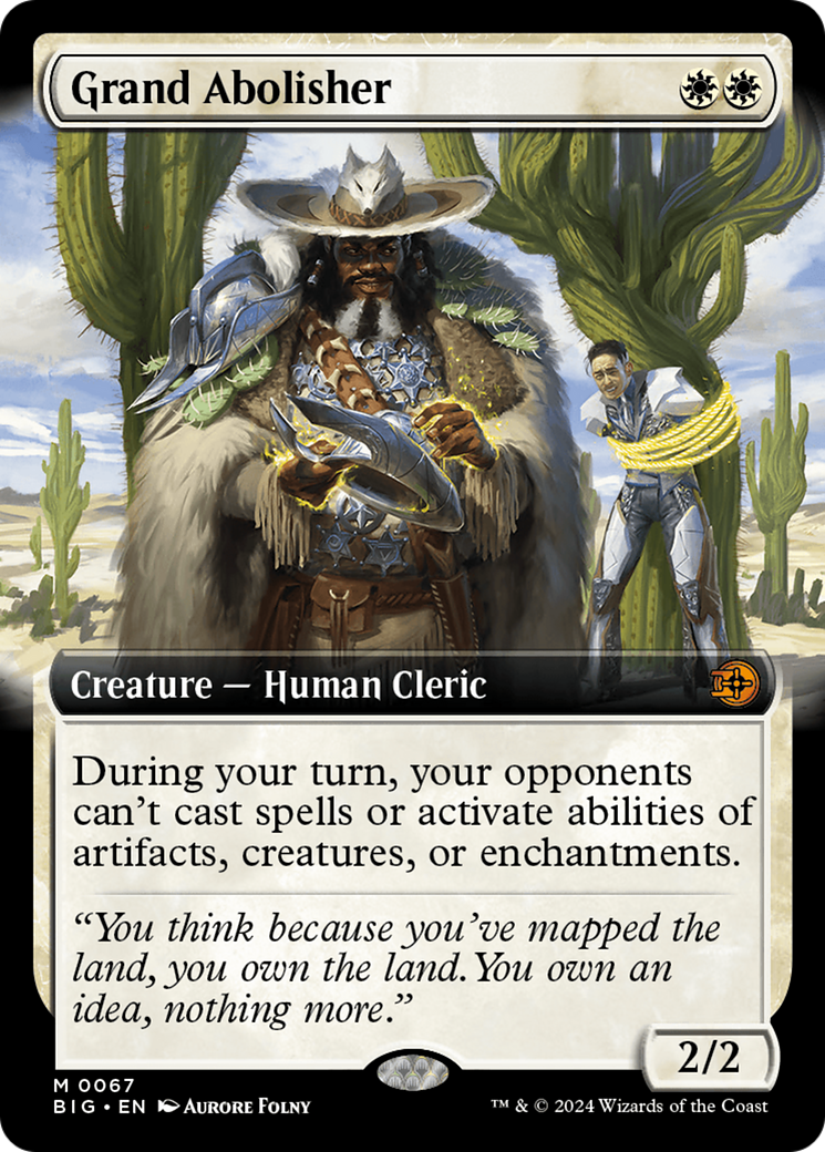 Grand Abolisher (BIG-067) [The Big Score] (Extended Art) Foil MTG Single Wizards of the Coast