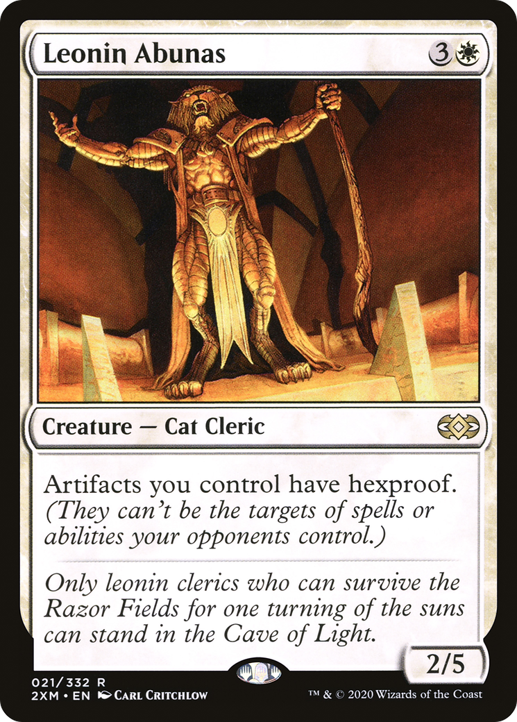 Leonin Abunas (2XM-021) [Double Masters] MTG Single Wizards of the Coast