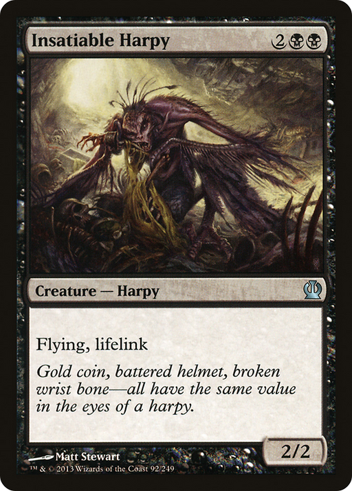 Insatiable Harpy (THS-092) [Theros] MTG Single Wizards of the Coast