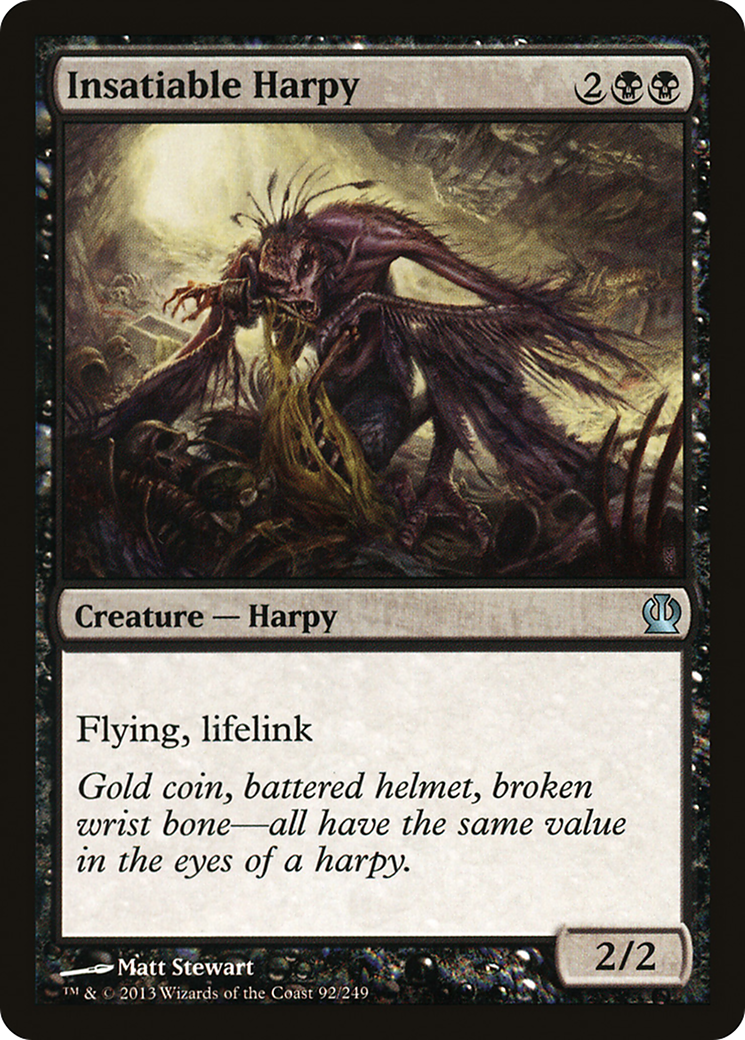 Insatiable Harpy (THS-092) [Theros] Foil MTG Single Wizards of the Coast