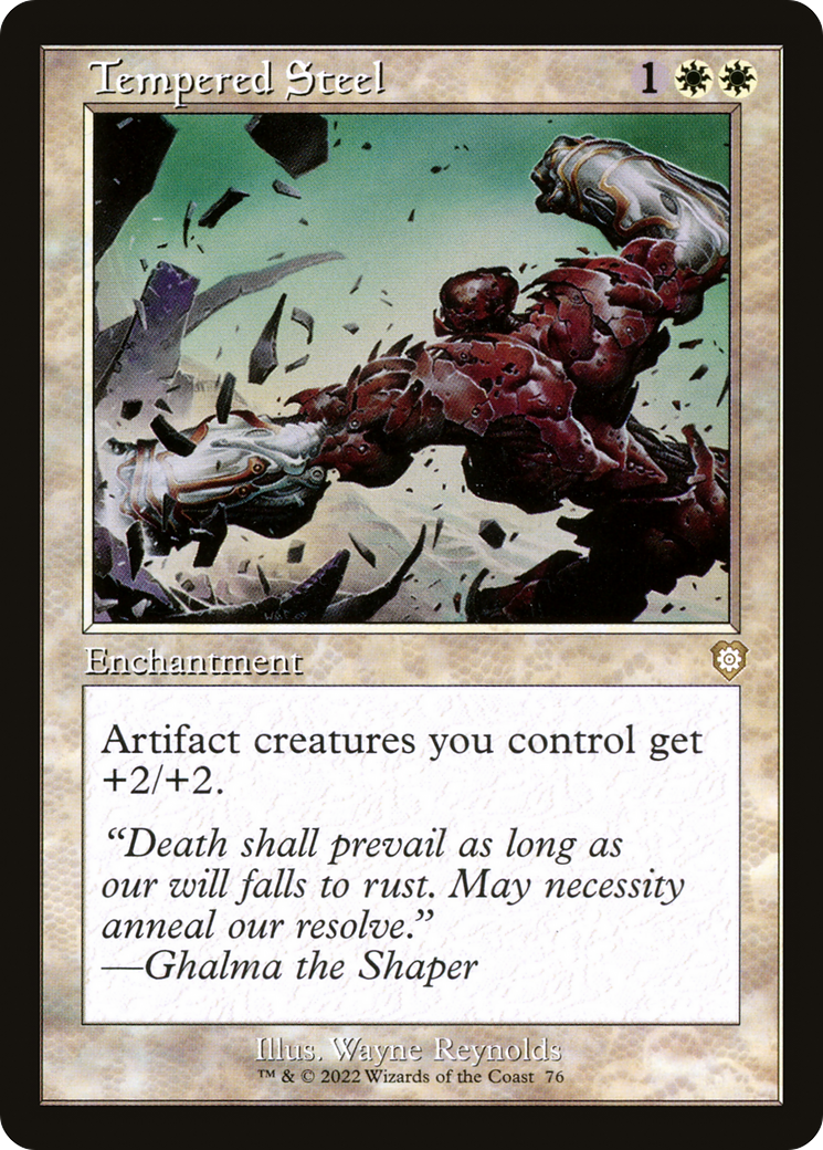 Tempered Steel (BRC-076) [The Brothers' War Commander] MTG Single Wizards of the Coast