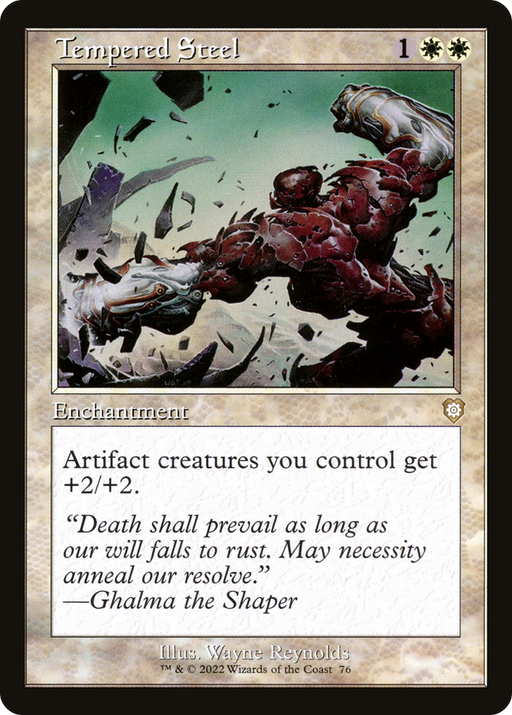 Tempered Steel (BRC-076) [The Brothers' War Commander] MTG Single Wizards of the Coast