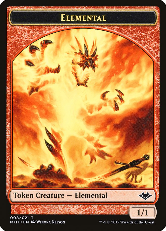 Elemental Token (008/021) [Tokens] Modern Horizons Tokens MTG Single Magic: The Gathering