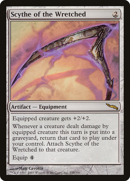 Scythe of the Wretched (MRD-239) [Mirrodin] MTG Single Wizards of the Coast