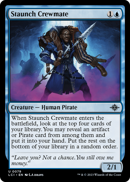 Staunch Crewmate (LCI-079) [The Lost Caverns of Ixalan] Foil MTG Single Wizards of the Coast