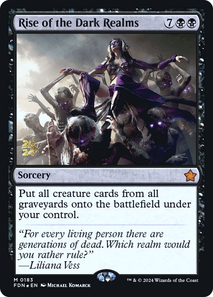 Rise of the Dark Realms (PRE-183) [Foundations Promos] Foil MTG Single Wizards of the Coast