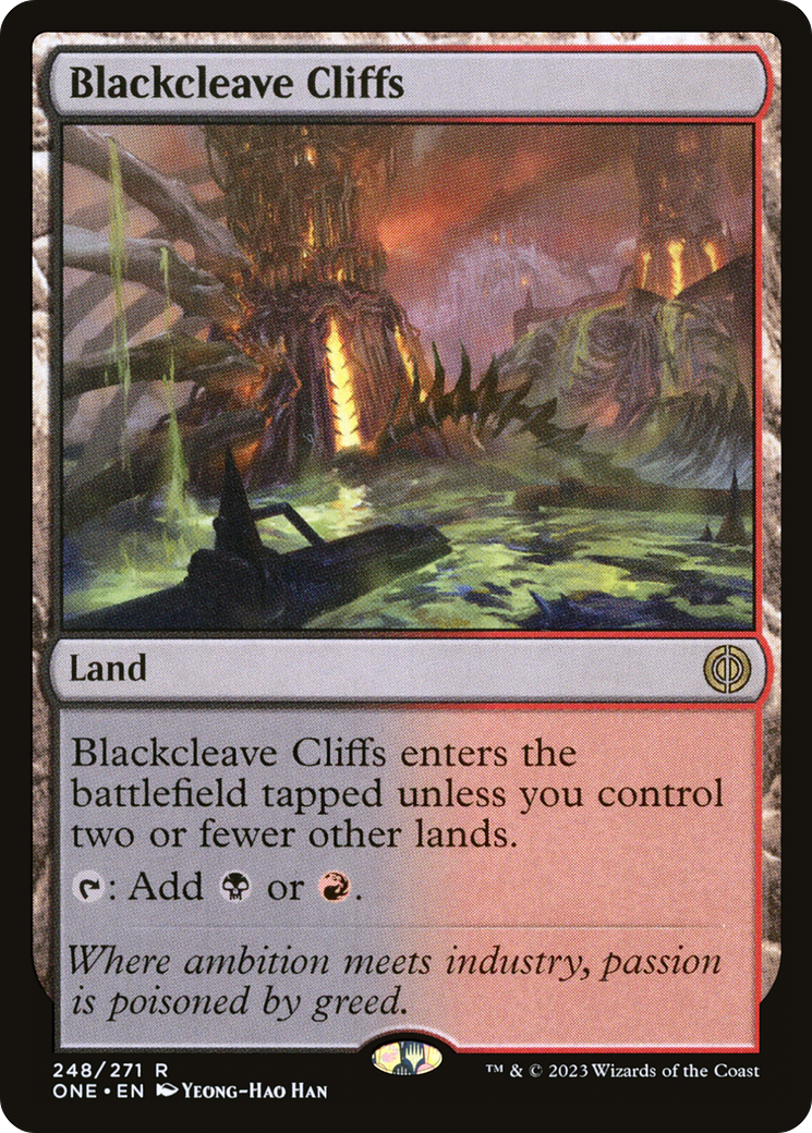 Blackcleave Cliffs (ONE-248) [Phyrexia: All Will Be One] MTG Single Wizards of the Coast