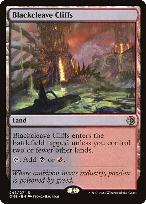 Blackcleave Cliffs (ONE-248) [Phyrexia: All Will Be One] MTG Single Wizards of the Coast
