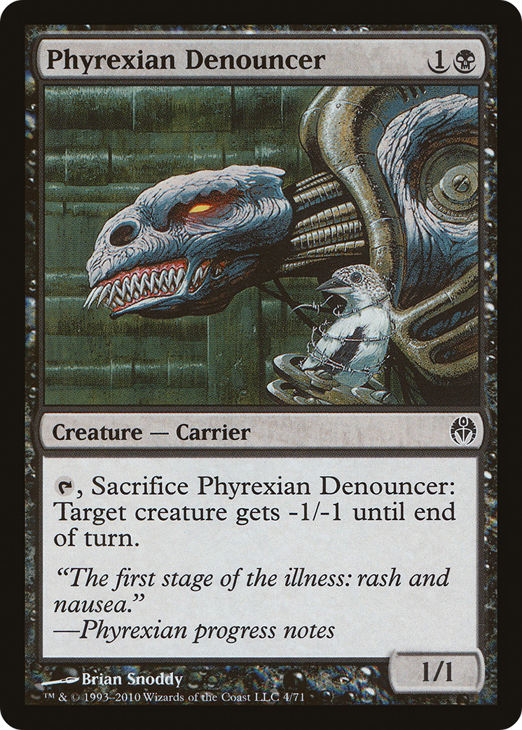 Phyrexian Denouncer (DDE-004) [Misc] Duel Decks: Phyrexia vs. the Coalition MTG Single Wizards of the Coast