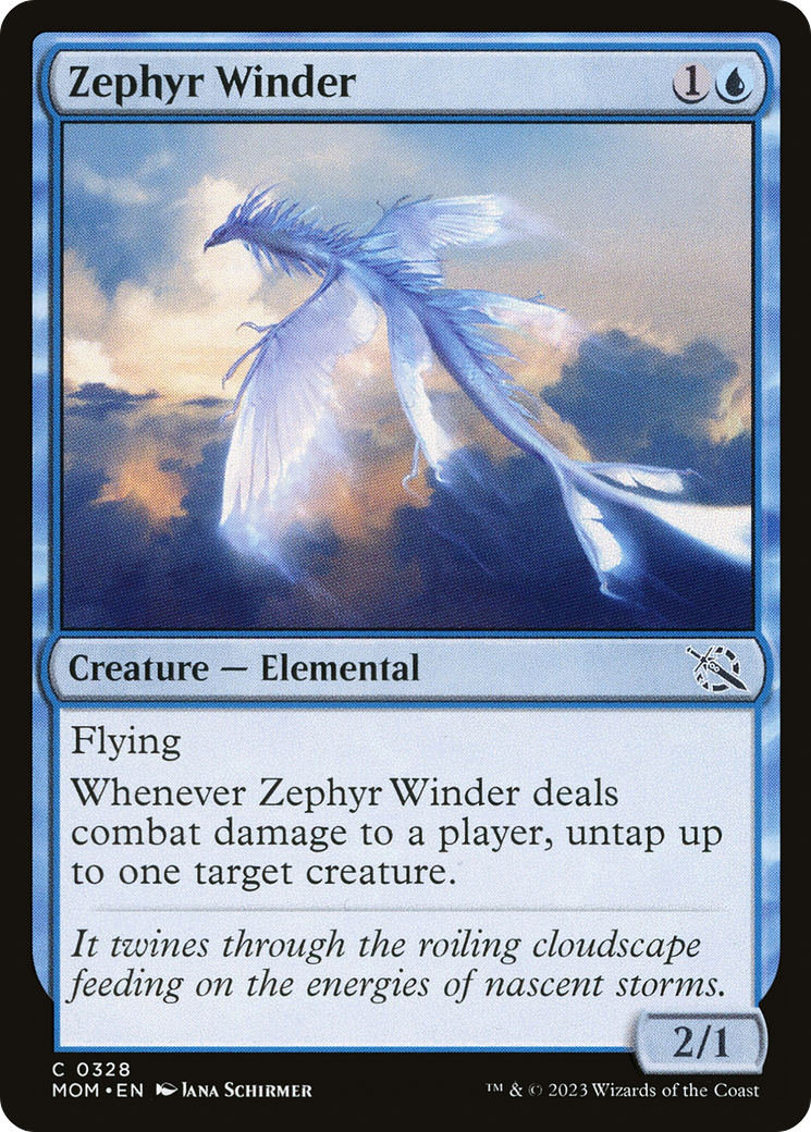Zephyr Winder (MOM-328) [March of the Machine] Foil MTG Single Wizards of the Coast