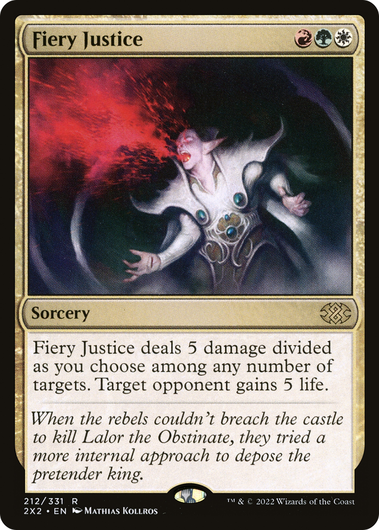 Fiery Justice (2X2-212) [Double Masters 2022] MTG Single Wizards of the Coast