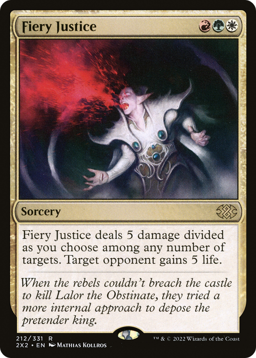 Fiery Justice (2X2-212) [Double Masters 2022] MTG Single Wizards of the Coast