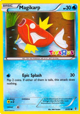 Magikarp - 22/83 (Toys R Us Promo) (22) - [Misc: Cards & Products] Holofoil Pokemon Single Pokémon