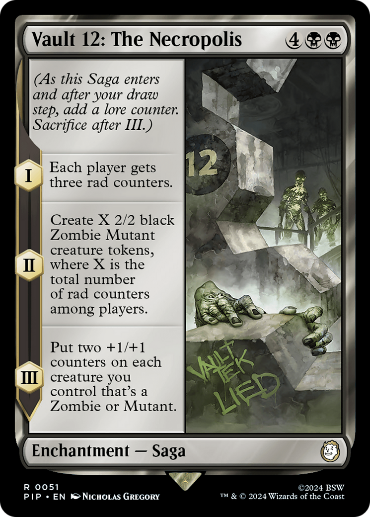 Vault 12: The Necropolis (PIP-051) [Fallout] MTG Single Wizards of the Coast