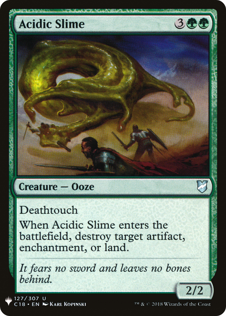 Acidic Slime (LIST-C18-127) [Mystery Booster] The List MTG Single Wizards of the Coast