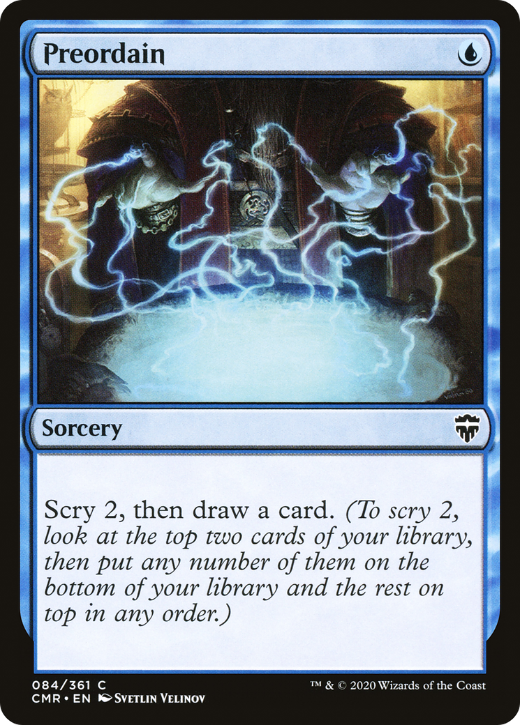 Preordain (CMR-084) [Commander Legends] MTG Single Wizards of the Coast
