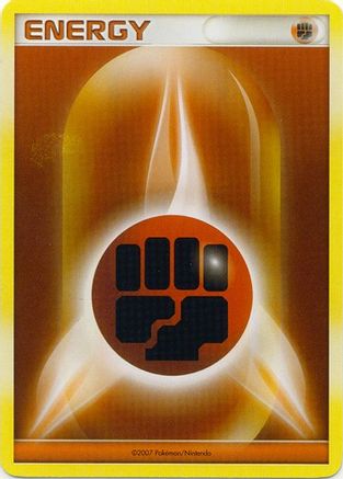 Fighting Energy (2007 Unnumbered D/P Style Non-Holo) () [Promos: League & Championship Cards] Pokemon Single Pokémon