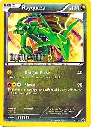 Rayquaza - 11/20 (Dragon Vault) () Holofoil [Misc: Blister Exclusives] Pokemon Single Pokémon