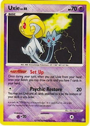 Uxie 43/146 (League Promo) Reverse Holofoil [Promos: League & Championship Cards] Pokemon Single Pokémon