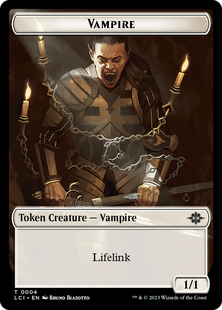 Vampire // Skeleton Pirate Double-Sided Token [Tokens] The Lost Caverns of Ixalan Tokens MTG Single Magic: The Gathering