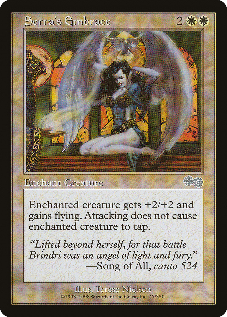Serra's Embrace (USG-047) [Urza's Saga] MTG Single Wizards of the Coast