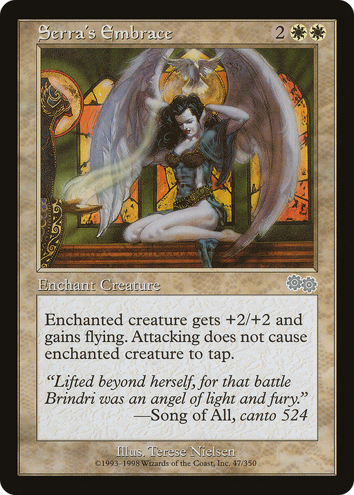 Serra's Embrace (USG-047) [Urza's Saga] MTG Single Wizards of the Coast