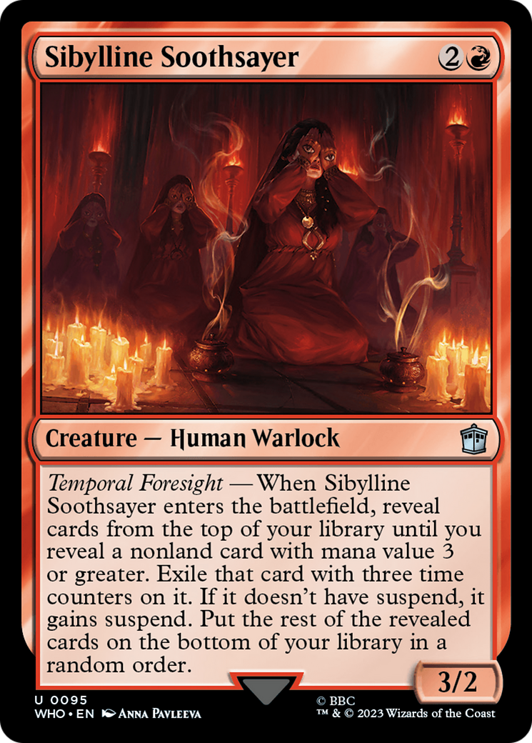 Sibylline Soothsayer (WHO-095) [Doctor Who] Foil MTG Single Wizards of the Coast