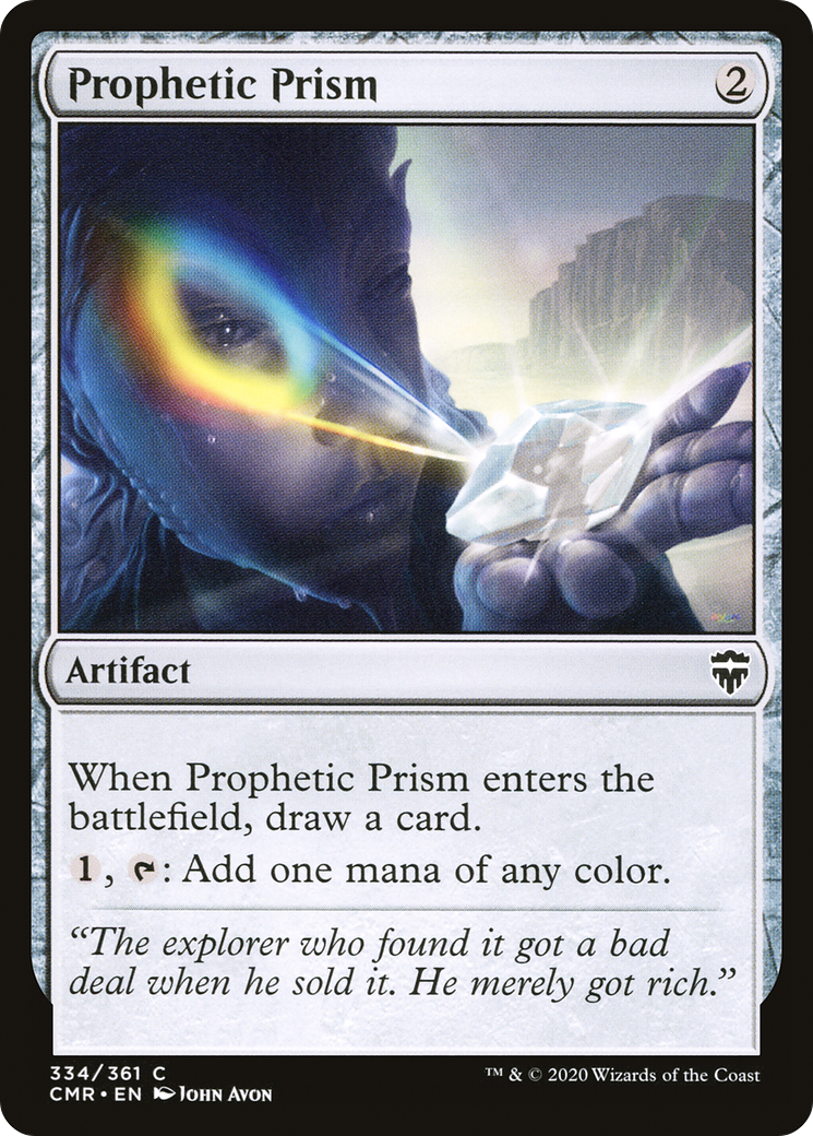 Prophetic Prism (CMR-334) [Commander Legends] Foil MTG Single Wizards of the Coast