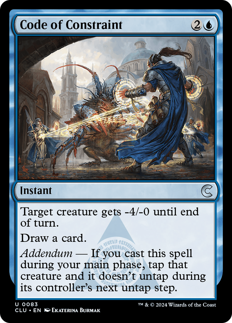 Code of Constraint (CLU-083) [Ravnica: Clue Edition] MTG Single Wizards of the Coast