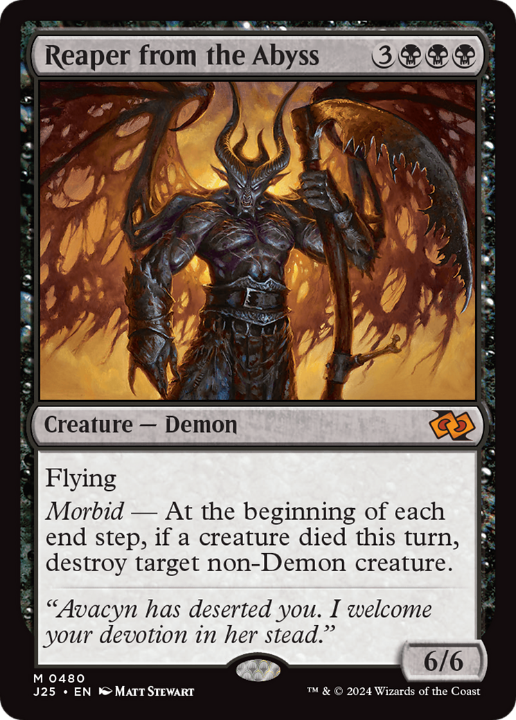 Reaper from the Abyss (J25-480) [Foundations Jumpstart] MTG Single Wizards of the Coast