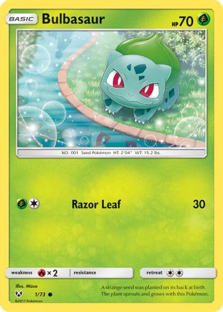 Bulbasaur (1/73) [SM: Shining Legends] Pokemon Single Pokémon