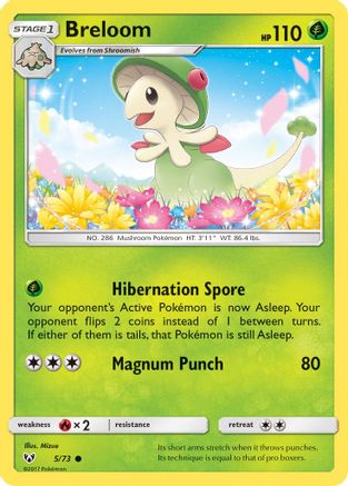 Breloom (5/73) Reverse Holofoil [SM: Shining Legends] Pokemon Single Pokémon