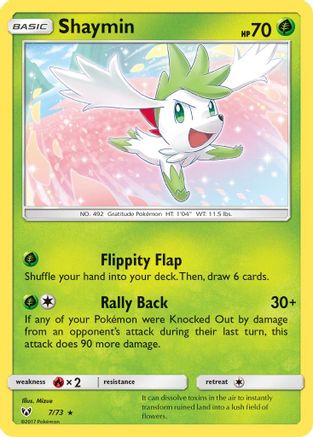 Shaymin (7/73) Holofoil [SM: Shining Legends] Pokemon Single Pokémon